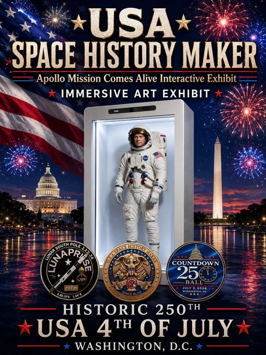 USA Space History Maker: Historic 250th USA 4th of July, Washington, D.C.