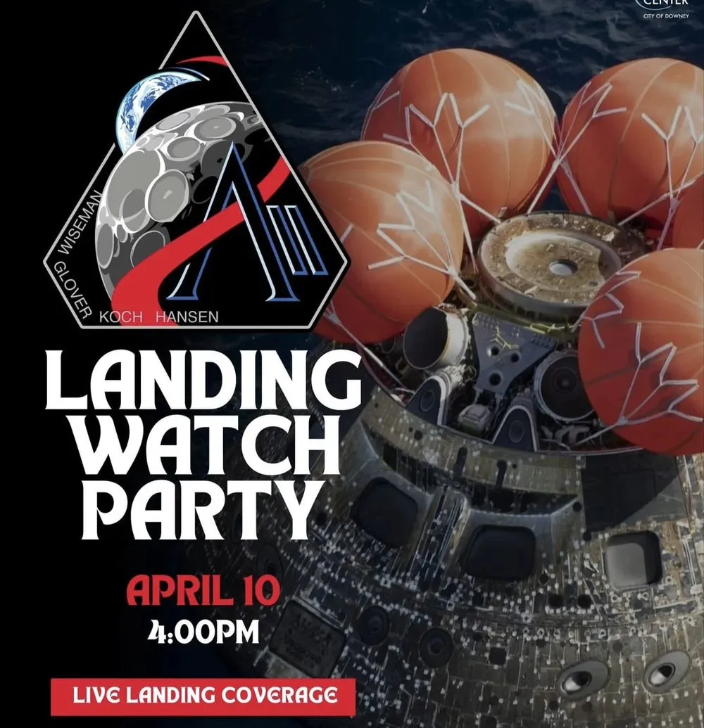 Landing Watch Party, April 10, 4:00 PM, live landing coverage